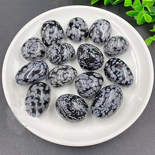 Alabastro en Forma de Huevo Cristal Natural, Piedra en Bruto Piedra de Siete Chakras Gema Energética Piedra Curativa Reiki