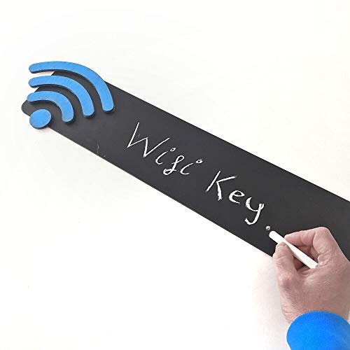 ALAPIZARRA Pizarra contraseña WiFi para Pared. Cartel Decorativo, Placa de Madera Efecto Pizarra Letrero Pizarra Negra decoración Apto Bares restaurantes Hotel Oficina. Medidas 64 x 16 cm.