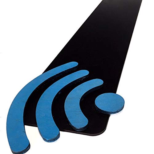 ALAPIZARRA Pizarra contraseña WiFi para Pared. Cartel Decorativo, Placa de Madera Efecto Pizarra Letrero Pizarra Negra decoración Apto Bares restaurantes Hotel Oficina. Medidas 64 x 16 cm.