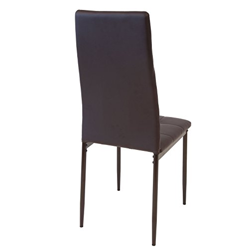 Albatros Silla Rimini, Set de 6 sillas, Marrón, certificada por la SGS, Silla de Comedor