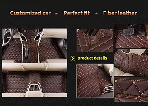 Alfombrillas Personalizadas para Suelo del Coche Alfombras De Cuero para Los Pies para BMW M1 2008 Alfombrillas Antideslizantes Impermeables Delanteras Traseras para Coche