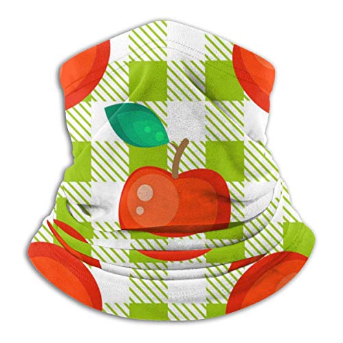 alice-shop Pasamontañas de media cara sin costuras Tartan Plaid y Red s Microfiber Neck Warmer Boca Cover