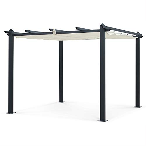 Alice's Garden - Pergola, Aluminio, Crudo, 3x3 m