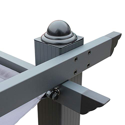 Alice's Garden - Pergola, Aluminio, Gris, 3x3 m