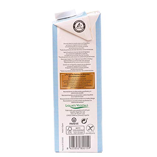 Almendrola - Bebida Vegetal de Almendras Original - Caja de 6 x 1L