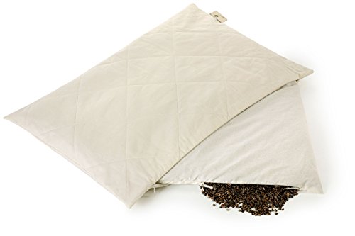 Almohada rellena de trigo sarraceno orgánico Dream & Dreams | Totalmente natural 30 x 40 cm