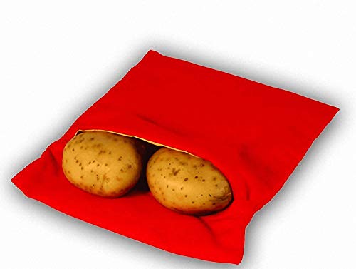 Always Fresh Kitchen Cook Tatoes Bolsa para Patatas En Microondas, Rojo, 2 x 22 x 17 cm