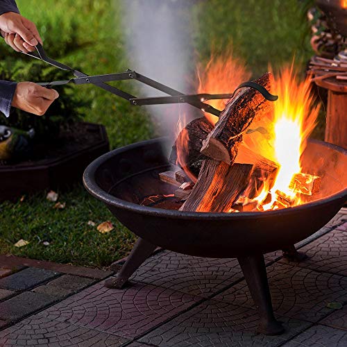 Amagabeli 66cm Tenazas lumbre Pinzas para Chimenea Horno de Leña para Hoguera Grill Camping Herramienta Accesorios De Chimenea Pinzas pinzas para chimenea horno de leña para hoguera de herramienta
