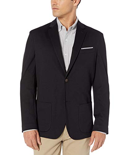 Amazon Essentials - Chaqueta deportiva de punto para hombre, Negro, M