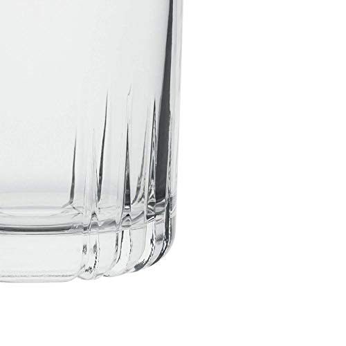 AmazonCommercial Lowball Drinking Glasses, Barware Glass Tumbler, 11.1 oz., Set of 8