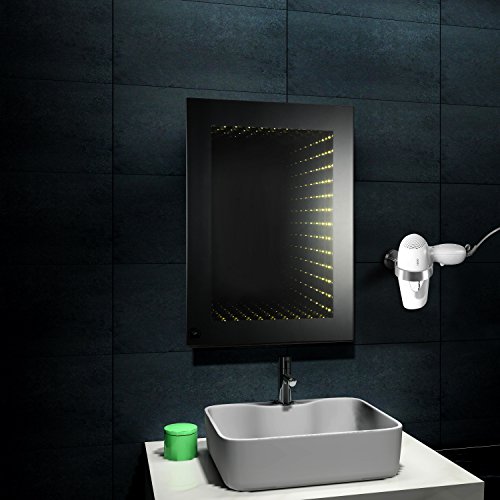 Ambrosya® | Exclusivo Porta secador de Pelo de Acero Inoxidable | Cuarto de baño Secador de Pelo Titular Inodoro (Acero Inoxidable (Cepillado))