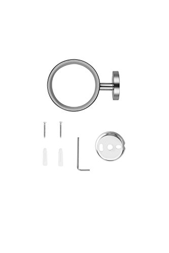 Ambrosya® | Exclusivo Porta secador de Pelo de Acero Inoxidable | Cuarto de baño Secador de Pelo Titular Inodoro (Acero Inoxidable (Cepillado))