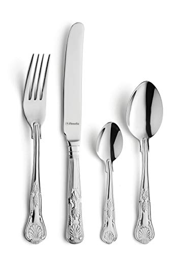 Amefa Vintage Kings - Cubertería de acero inoxidable (32 piezas)