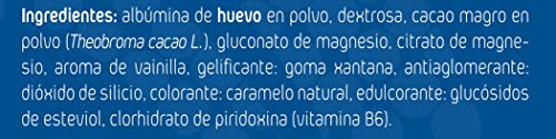 AML SPORT -OVOMAG- Albumina de huevo, Magnesio y Vitamina B6 – 410 gr. Regenerador de fibras musculares. Ayuda a disminuir el cansancio y la fatiga. CACAO 100% PURO NATURAL. Envase para 35 días.