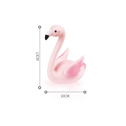 Amosfun - Estatua de Flamenco para decoración de Tartas para Bodas, cumpleaños, Fiestas