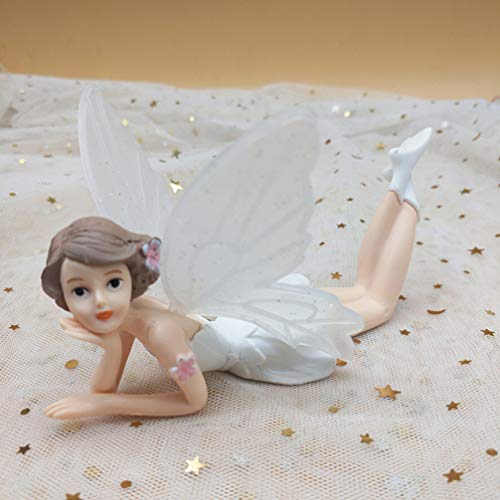 Amosfun - Figuras decorativas para tarta de princesa, 3 unidades, diseño de hadas, para decoración de tartas de cumpleaños, bodas