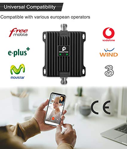 Amplificador de Señal Móvil LTE 4G 3G Datos GSM 2G Llamadas para Área Rural, Urbanas, Casa, Oficina - Amplificador de Cobertura Móvil de 800MHz 900MHz - Compatible con Todos los Teléfonos Móviles