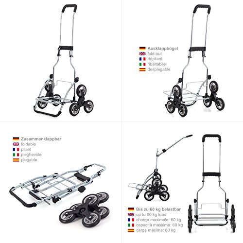 Andersen Carro de Compra Royal con Bolsa Vektor Azul, Volumen 43L, Bolsa térmica y Marco de Acero, 6 Ruedas