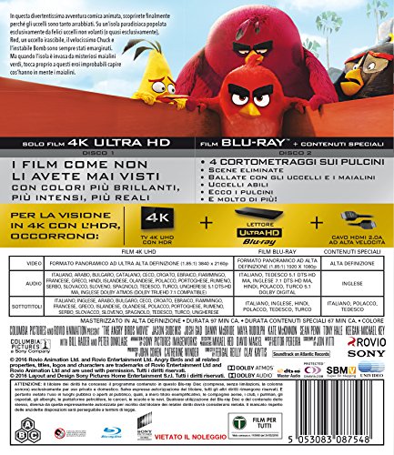 Angry Birds - Il Film (4K Ultrahd + Blu-Ray) [Italia] [Blu-ray]