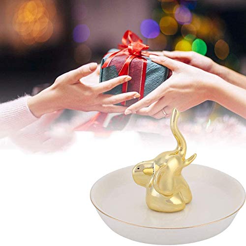 Anillo Plato De Soporte para, Joyas Pulsera Collar De Pantalla del Organizador del Sostenedor Soporte del Anillo Decoración De Oro De La Joyería Y Dish,Oro