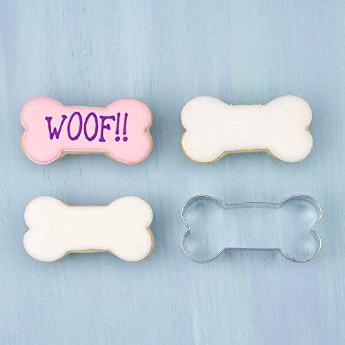 Ann Clark Cookie Cutters Cortador de galletas hueso de perro pequeño - 5,1 cm - Acero fabricado en EE. UU.