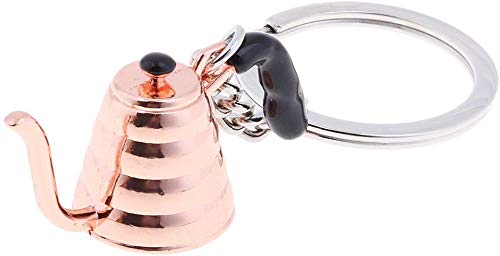 ANNIUP - Llavero, diseño artístico, Mini cafetera/Tetera, Accesorios de Regalo para los Amantes del café, colección Barista