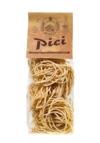 Antico Pastificio Morelli - Pici de la Toscana (500 g) - harina de trigo duro Pasta - 3 paquetes Paquete (3 x 500g)