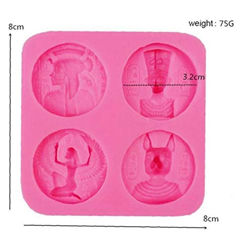 Antiguo Egipto Monedas Inspirado Caramelo de Chocolate del Molde del silicón de la Torta Decorar Crafting