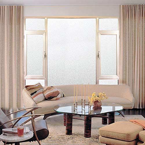 AOKKR Vinilo para Cristal Ventana, vinilos Decorativos Privacidad Pegatina Translúcida Adhesiva Decorativa del Vidrio Autoadhesiva,sin Dejar residuos, Ventana Esmerilada 60 * 200cm
