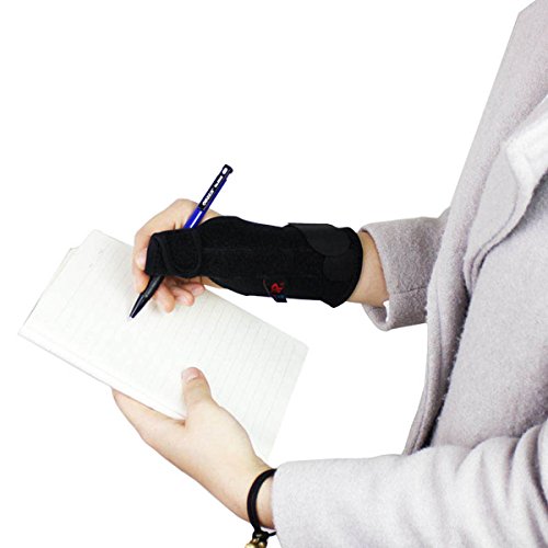 AOLIKES Férulas Dedos Muñeca Pulgar Tendón Estabilizador Correa Brace Apoyo Artritis Túnel Carpiano Dolor Esguince Izquierda