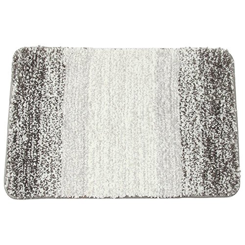 Aonewoe Alfombra Multifuncional Antideslizante 50 x 80cm Microfibra Alfombra de baño Gris