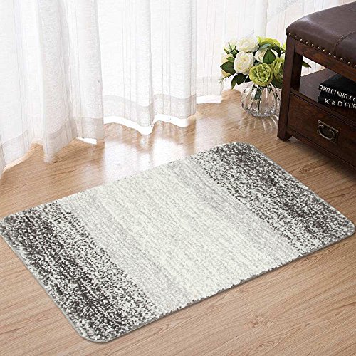 Aonewoe Alfombra Multifuncional Antideslizante 50 x 80cm Microfibra Alfombra de baño Gris