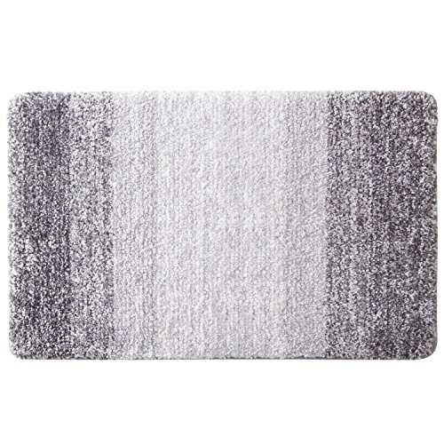 Aonewoe Alfombra Multifuncional Antideslizante 50 x 80cm Microfibra Alfombra de baño Gris