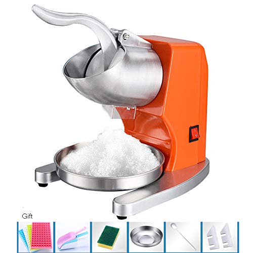 Aprilhp Trituradora de Hielo Electrica Profesional, Comercial Picadora de Hielo para Granizados y Mojitos, Maquina Granizados, Pica cubitos de hielo con mucha rapidez con 380W, Utensilios de Bar