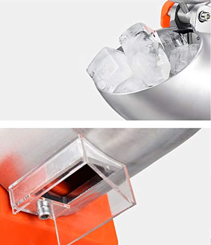 Aprilhp Trituradora de Hielo Electrica Profesional, Comercial Picadora de Hielo para Granizados y Mojitos, Maquina Granizados, Pica cubitos de hielo con mucha rapidez con 380W, Utensilios de Bar