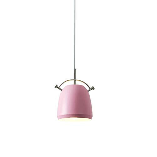 Araña De Hierro Forjado Nórdico, Pantalla, Lámpara De Laca De Metal Simple, Dormitorio De Hotel Temático, Lámpara De Techo para Decoración del Hogar, Iluminación Comercial (Faro Único),B