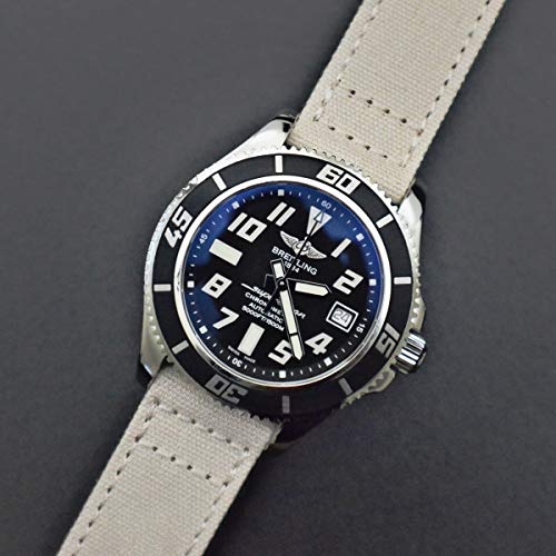 Archer Watch Straps | Correas Reloj Lona de Liberación Rápida para Hombre y Mujer | para Relojes y Smartwatch (Alabastro, 22mm)