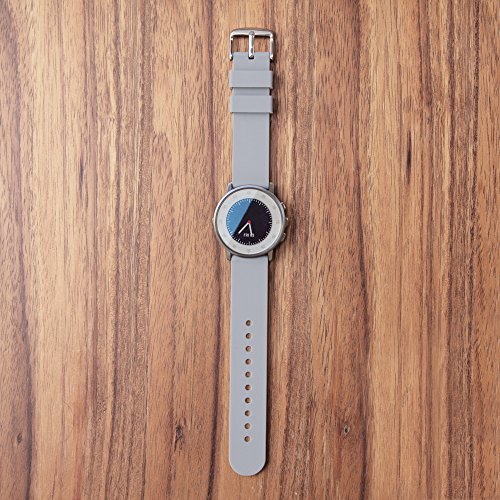 Archer Watch Straps | Repuesto de Correa Reloj de Silicona para Hombre y Mujer, Caucho Fácil de Abrochar para Relojes y Smartwatch | Gris Platino, 18mm