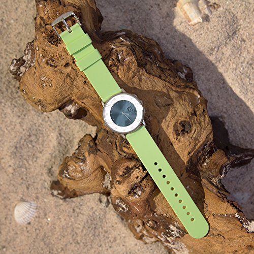 Archer Watch Straps | Repuesto de Correa Reloj de Silicona para Hombre y Mujer, Caucho Fácil de Abrochar para Relojes y Smartwatch | Verde Té, 20mm