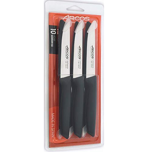 Arcos JUEGO COCINA 6 x135206 BLISTER SERIE NIZA 136500, Acero Inoxidable, negro