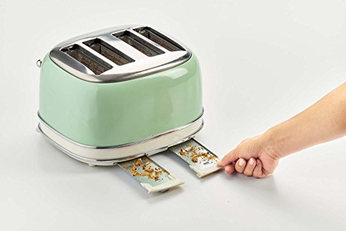 Ariete 0156GR 156/1-Tostadora de Pan Verde Pastel, 1600 W