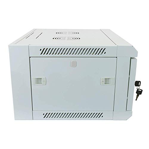 Armario Rack Mural 19" 4U 600x450x280mm Pared Blanco SOHORack de RackMatic