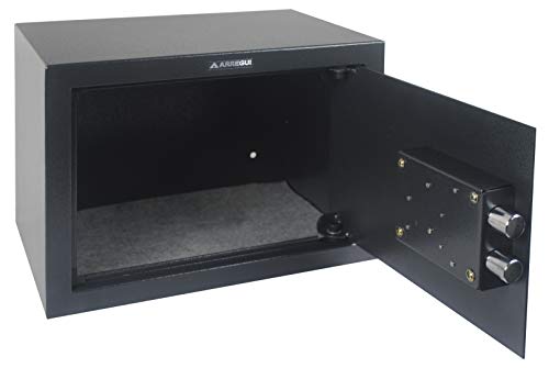 Arregui T25K Caja fuerte de sobreponer sólo llave.350x250x250 mm, Gris oscuro, 350 x 250 x 250 mm