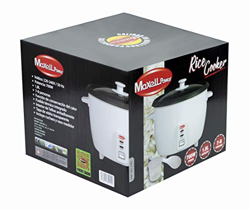 ARROCERA ELECTRICA DE 1,8L TEFLON 700W CONSERVACION DE CALOR COCEDORA DE ARROZ