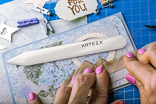 Arteza Herramientas de hueso para plegar papel | Set de 4 plegadoras de formas versátiles para artesanía con papel | Perfectas para origami y papiroflexia en general