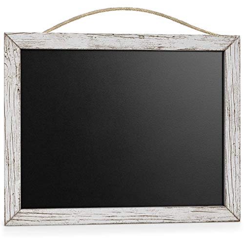 Arteza Pizarras negras de tiza para decoración de bodas y cocinas, estilo vintage, (24,1 x 30,5 cm) pack de 5 pizarras con cuerda para colgar, para bares y restaurantes, tiendas y eventos especiales