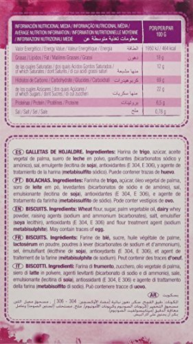 Artiach - Princesa - Galletas con corazn - 1 paquete de 120 gr. - [pack de 4]