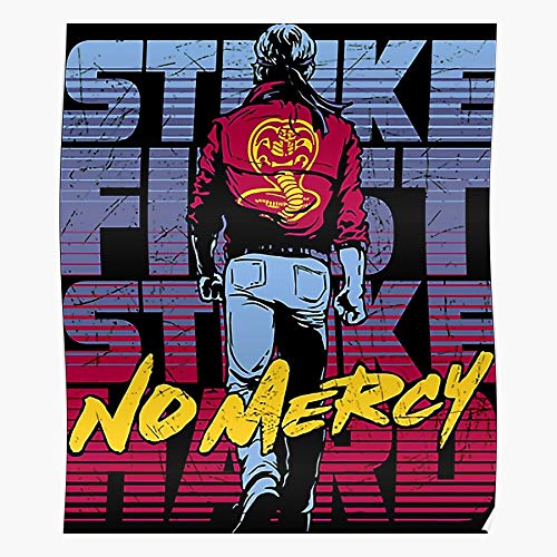 Arts Cobra Karate Kai Dojo Miyagi Kid 80S Martial Regalo para la decoración del hogar Wall Art Print Poster 11.7 x 16.5 inch