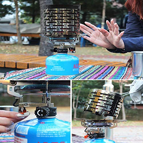 ASEOK Bright Spark - Adaptador Estufa para Usar al Aire Libre y Dar un Ambiente Acogedor,Mini Carpa calefactora para mochileros al Aire Libre Senderismo Travel BBQ y Pesca Carpa Exterior Calefactor