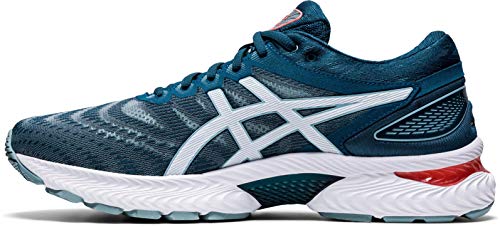 Asics Gel-Nimbus 22, Sneaker Mens, Light Steel/Magnetic Blue, 42 EU